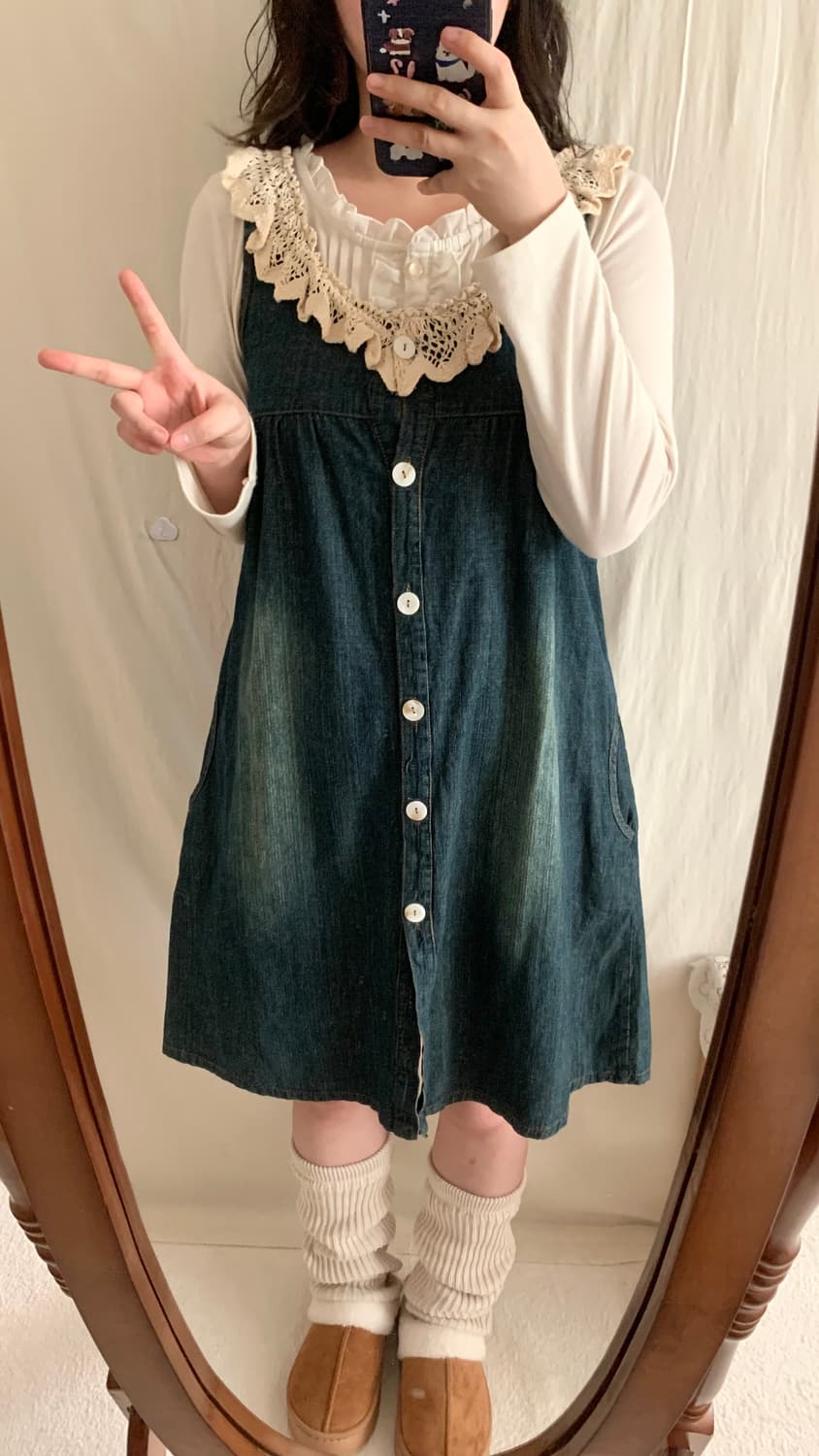 크로쉐 모리 데님 원피스 상품이미지4