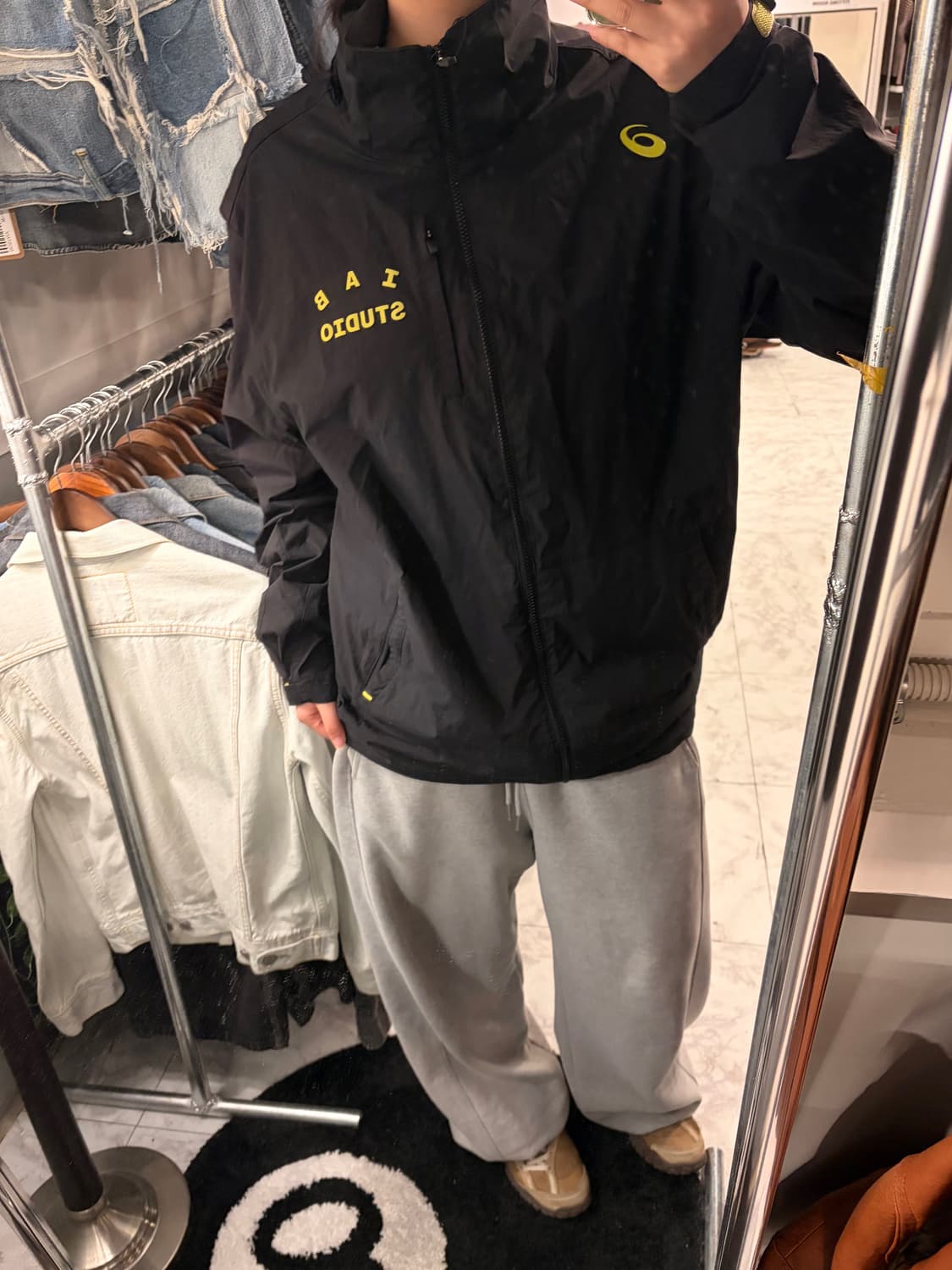 (정품/XL)아이앱스튜디오x아식스 바람막이 a1 상품이미지1