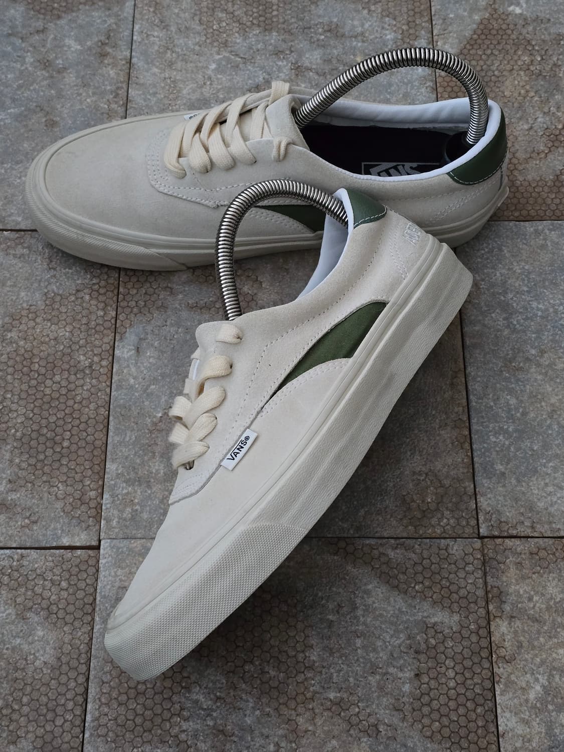 (260)반스 에이서 엔아이 sp 화이트 그린 상품이미지4