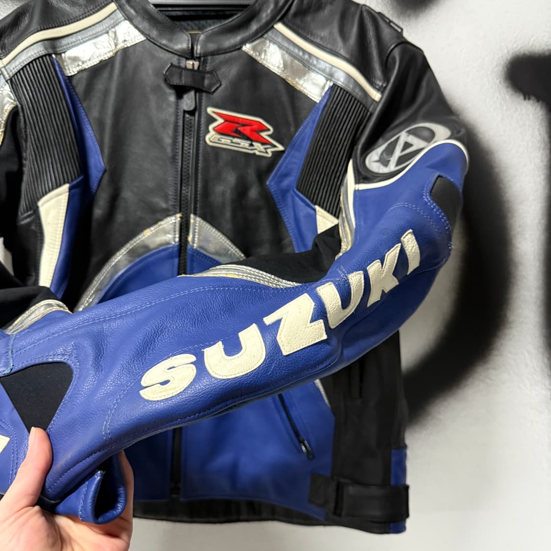 AGV x SUZUKI 소가죽 바이크 자켓 라이딩 기어 상품이미지6