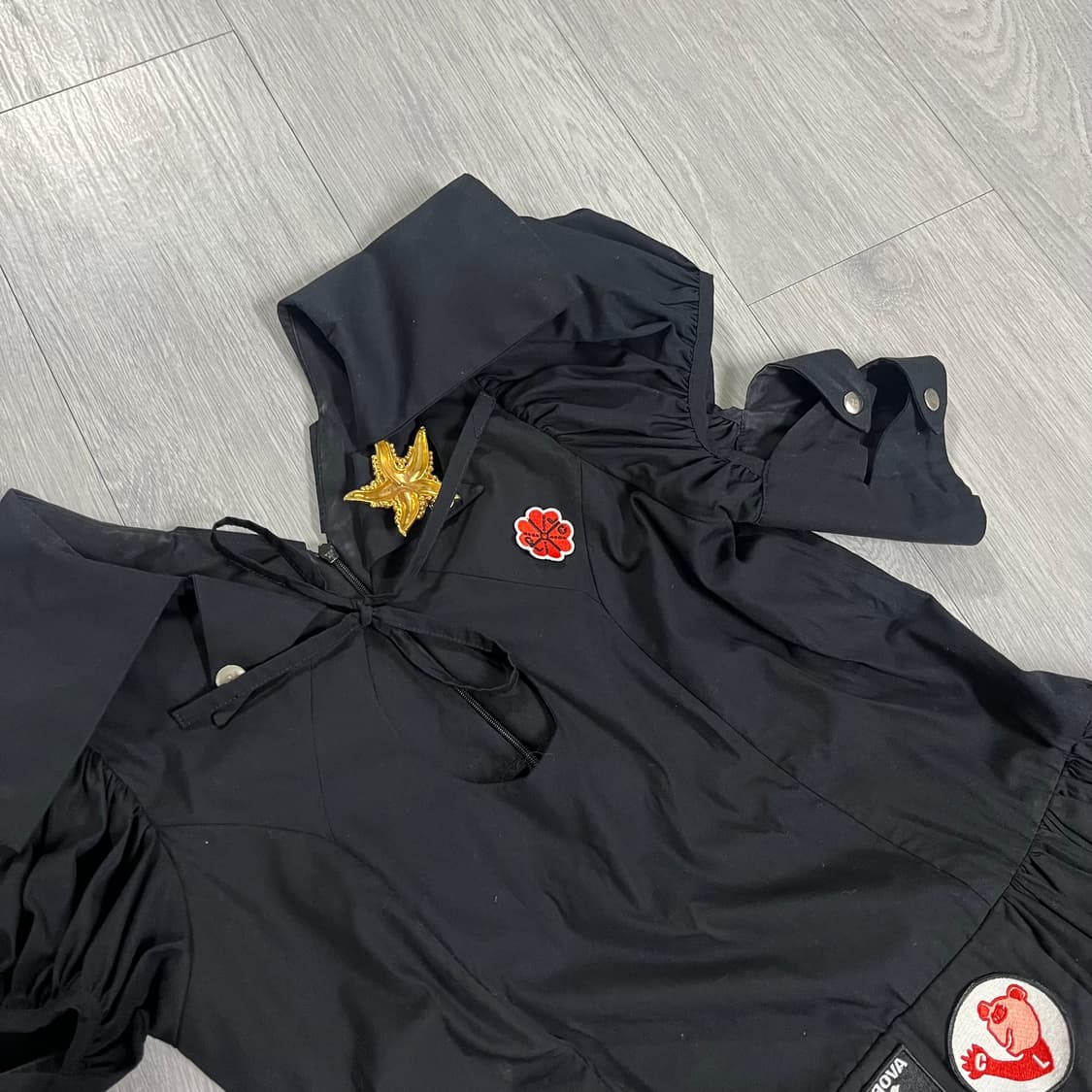 초포바 로위나 드레스 블랙 XS 상품이미지4