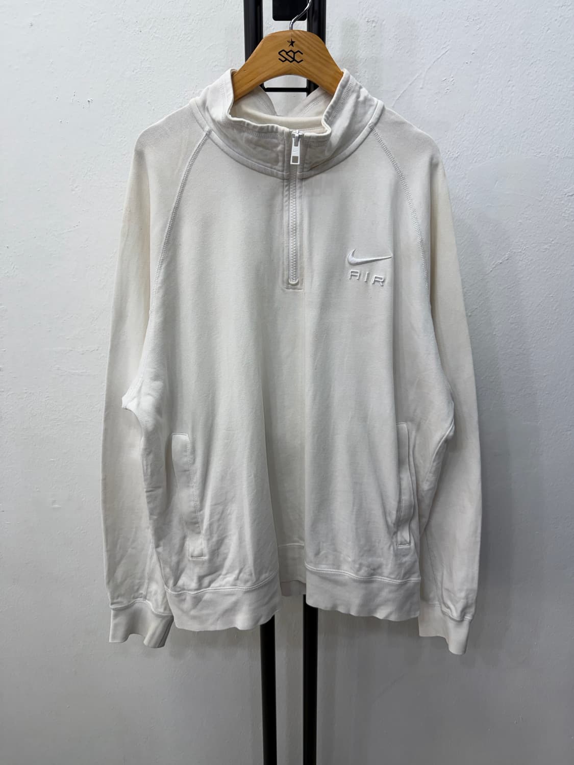 정품)나이키 남성 AIR 하프집업 맨투맨 L 상품이미지1