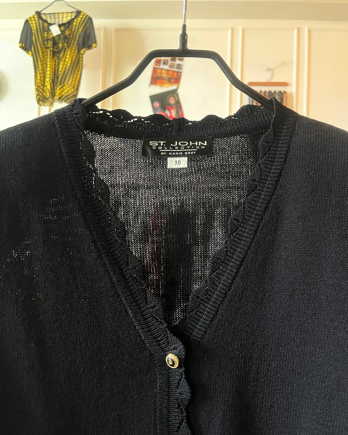 ST. JOHN Summer Lace Black Cardigan  상품이미지3