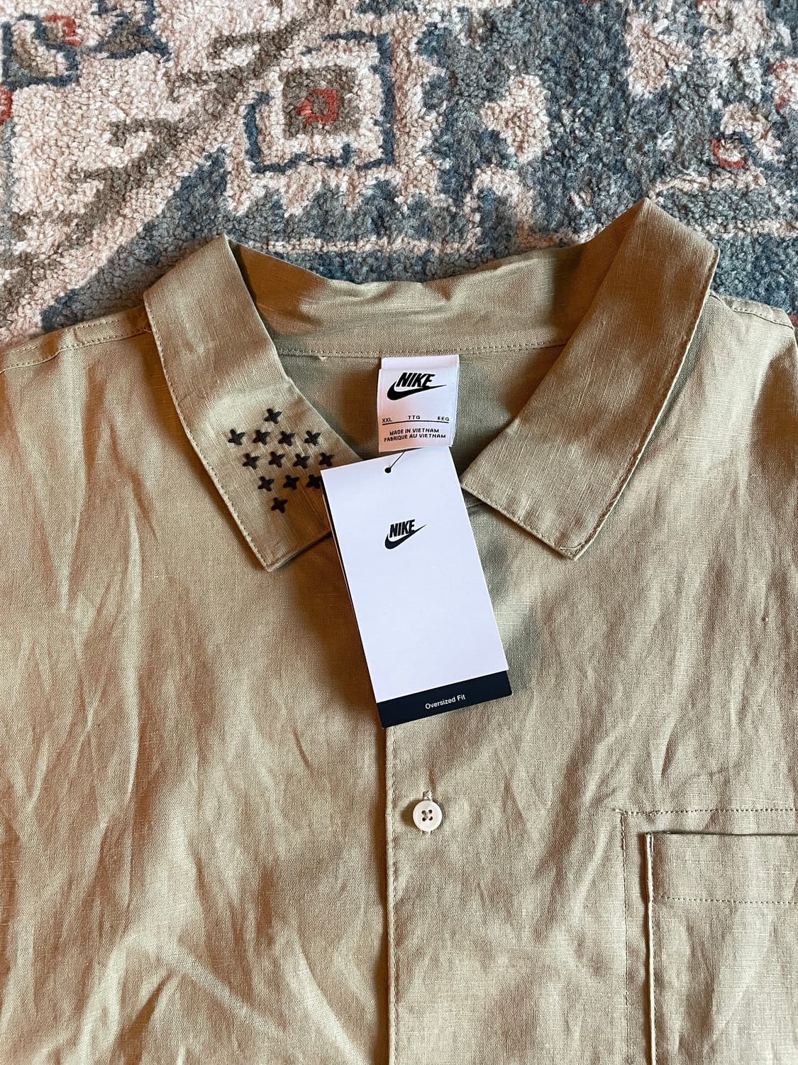 나이키 라이프 리넨 숏슬리브 셔츠(새제품.XXL) 상품이미지2