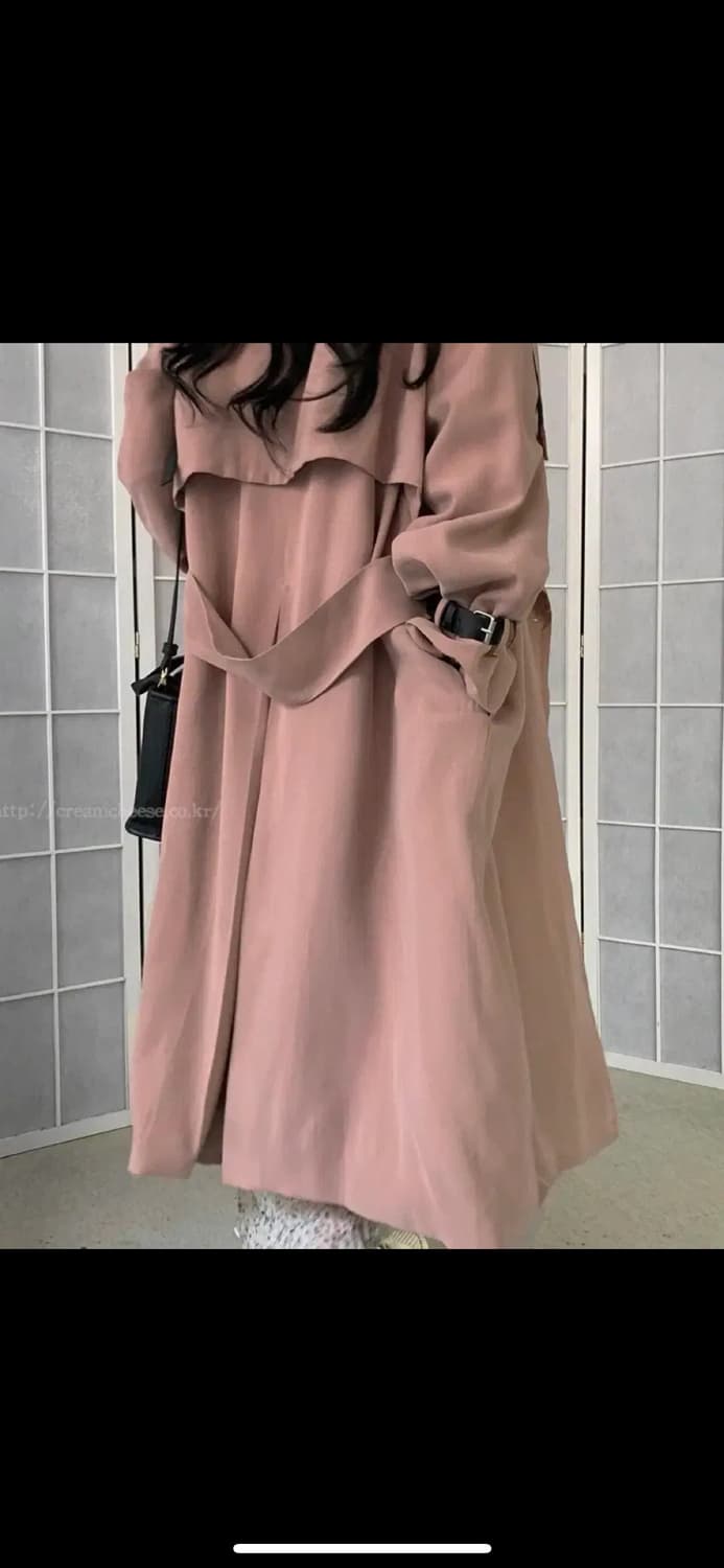 크림치즈마켓 트렌치코트 연핑크 상품이미지7