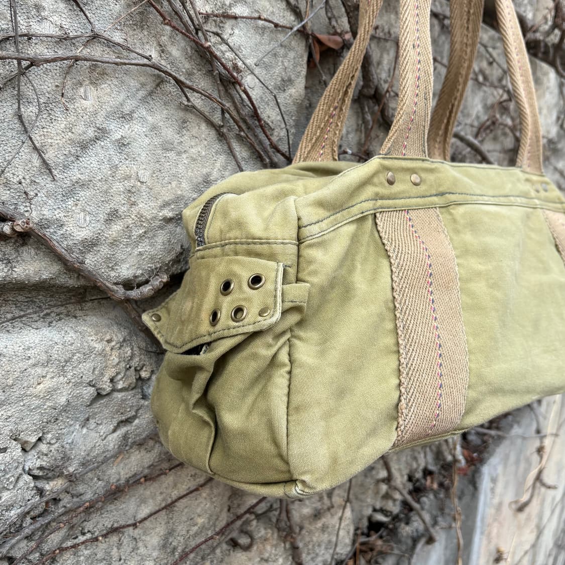 빈티지 y2k 모리  코튼 숄더백 상품이미지4