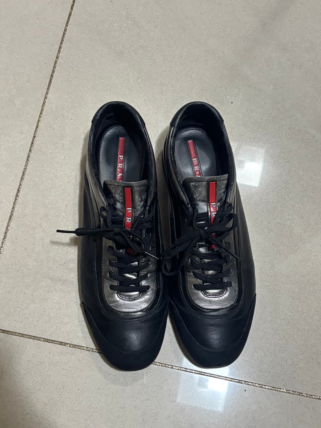 280) 프라다 스포츠 가죽 레더 스니커즈 신발 상품이미지3