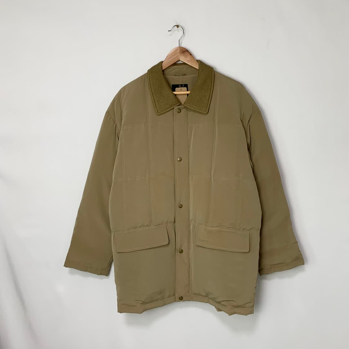 LANVIN 랑방 베이지 패딩 봄버 자켓 점퍼 50사이즈 남녀공용빈티지 상품이미지1
