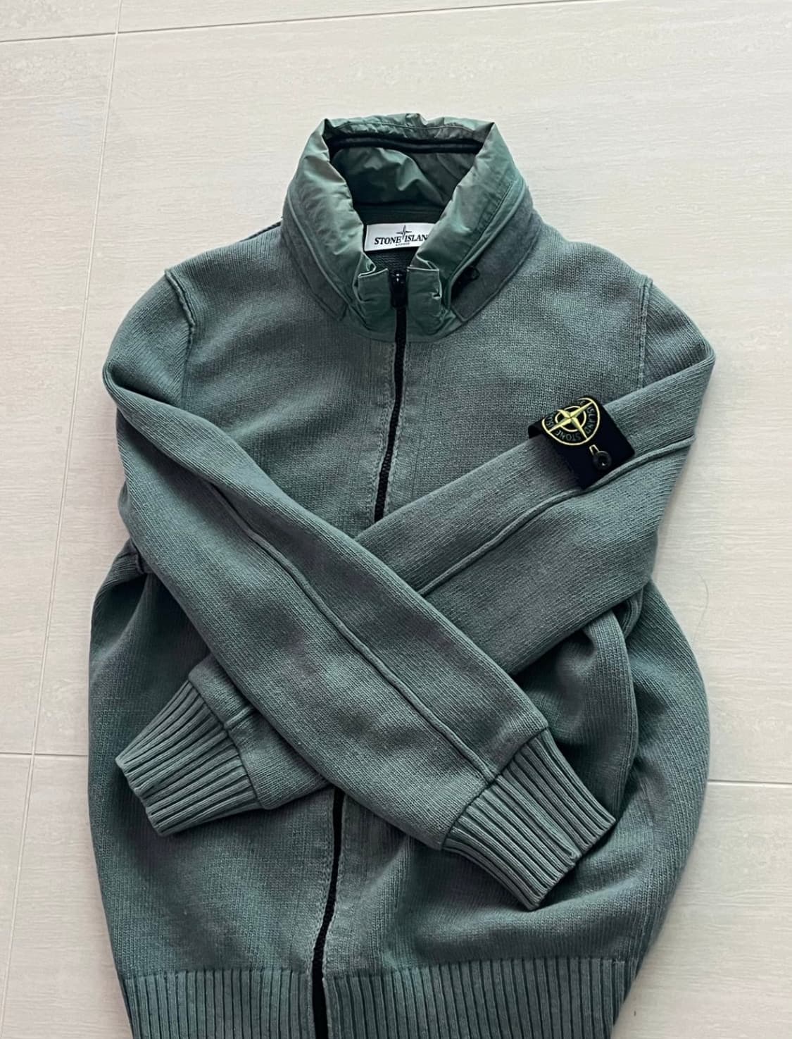 스톤아일랜드 나일론 니트집업 상품이미지1