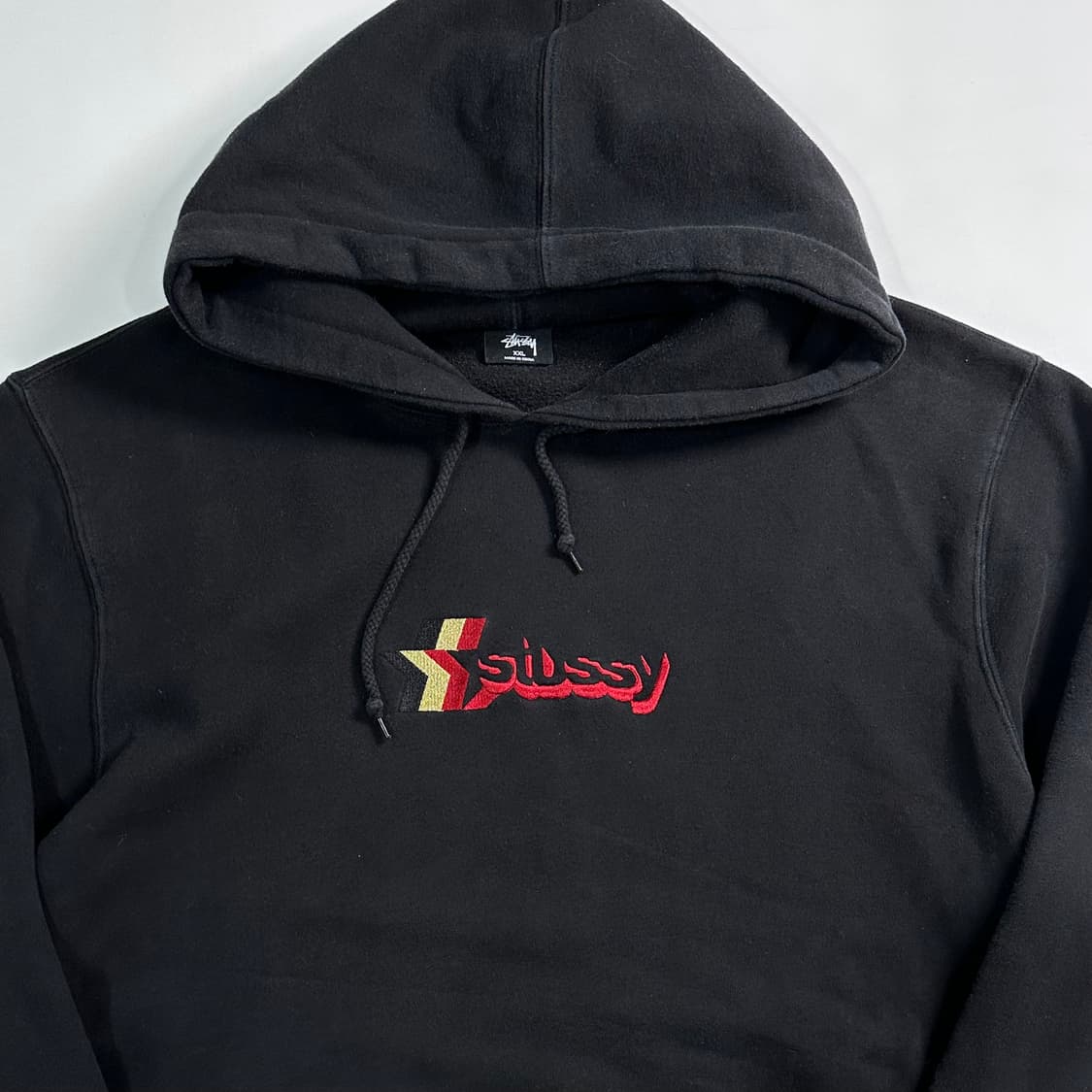 스투시 스타로고 블랙 오버사이즈 후드티  상품이미지2