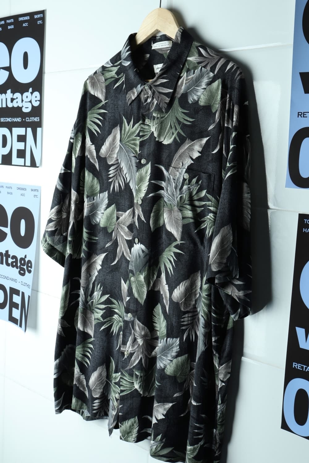 (2XL-3XL) 피에르가르뎅 반팔셔츠 남방 90S 년대 롱-H33095 상품이미지1