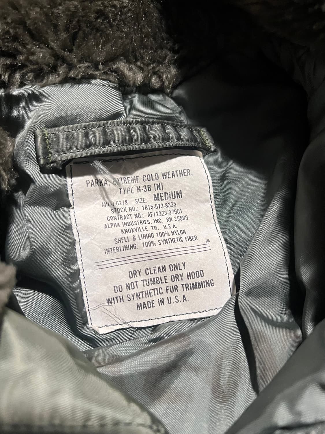 알파인더스트리 N3B 파카 상품이미지3