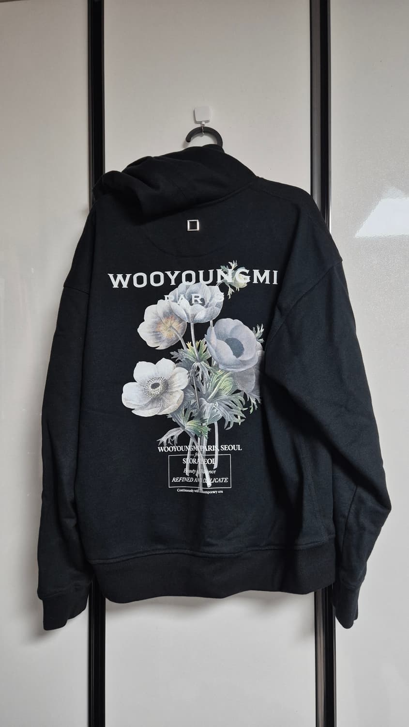 46사이즈 우영미 23 플라워 후드티 상품이미지1