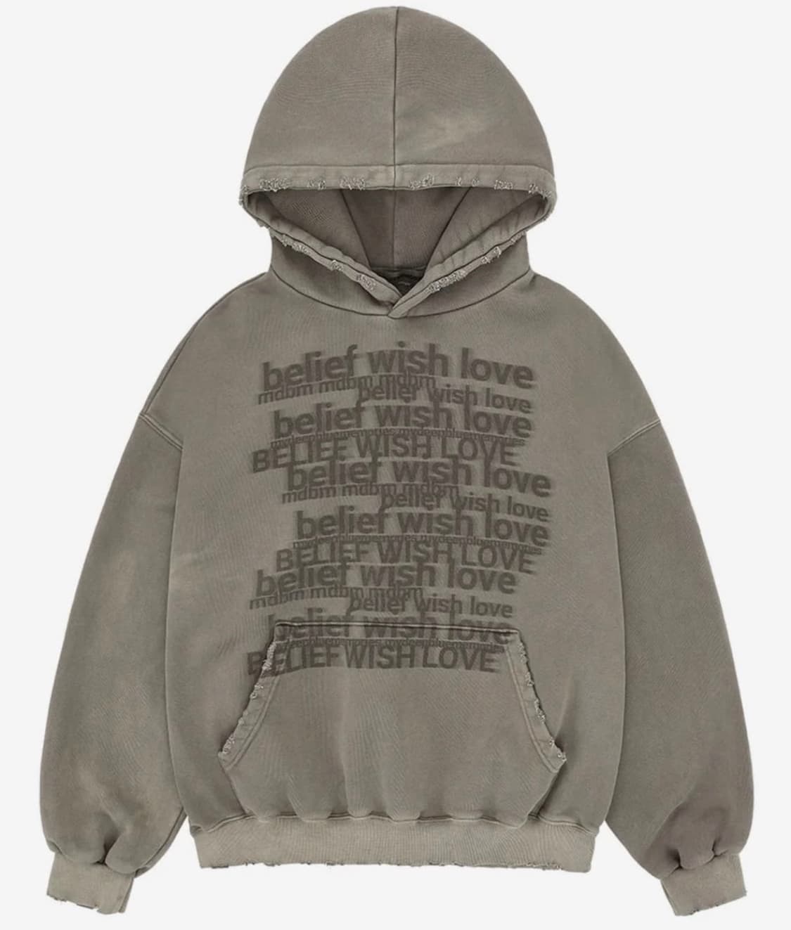 마이딥블루메모리즈(mbdm) belief, wish, love 후드티 상품이미지1