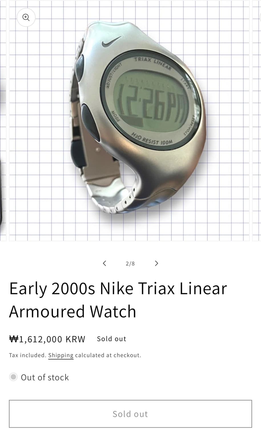 Y2K Nike Triax 나이키 트라이액스 리니어 아머드 시계 상품이미지3