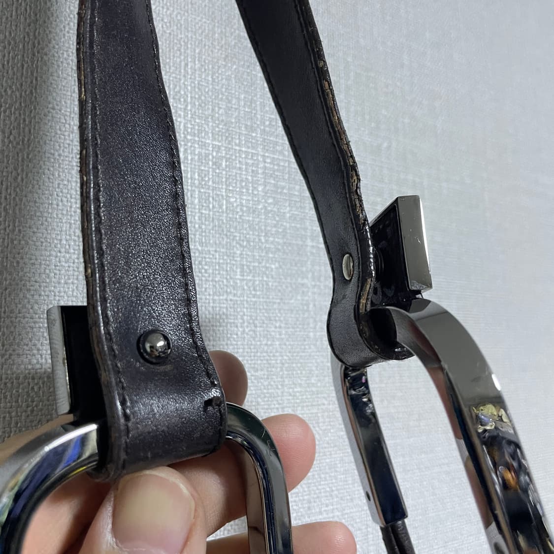 빈티지 구찌 GG로고 스웨이드 숄더&토트백 상품이미지7