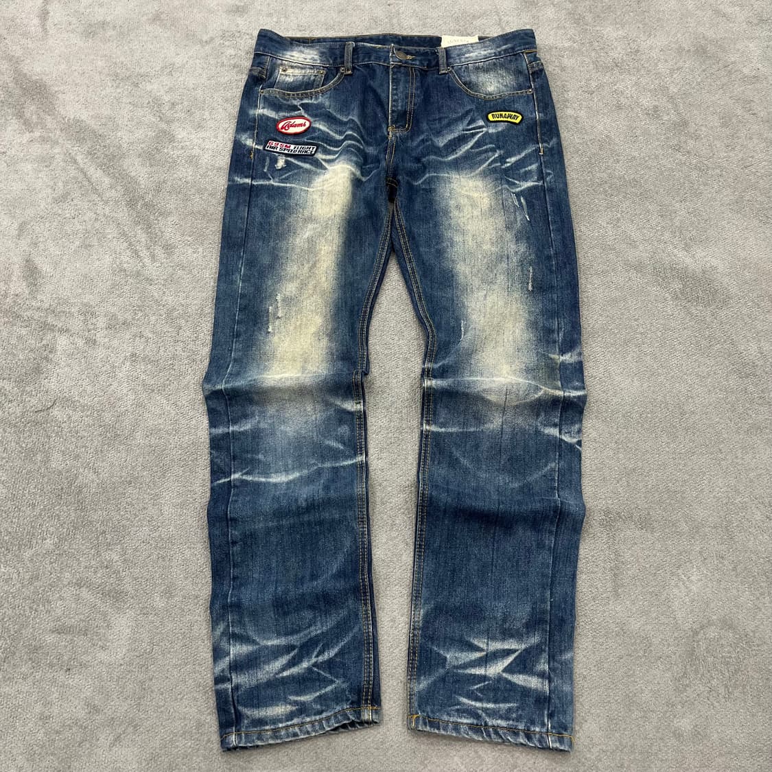 36 LONESTAR 패치 워싱 데님팬츠 상품이미지1