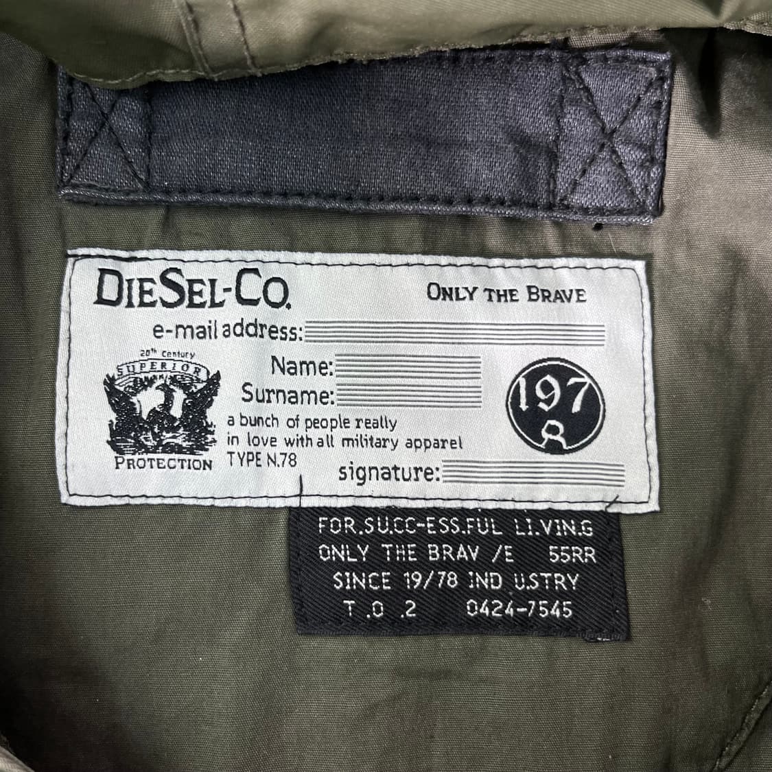 100 디젤 빈티지 필드 후드 야상 자켓 상품이미지3