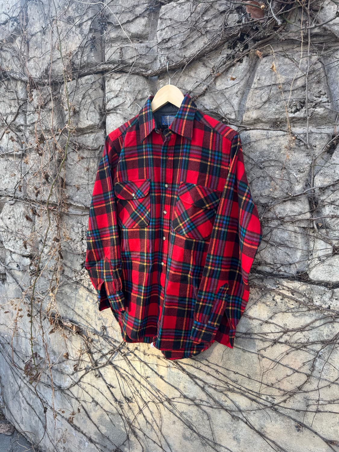 80s 펜들턴 울 체크 셔츠 made in usa 상품이미지3