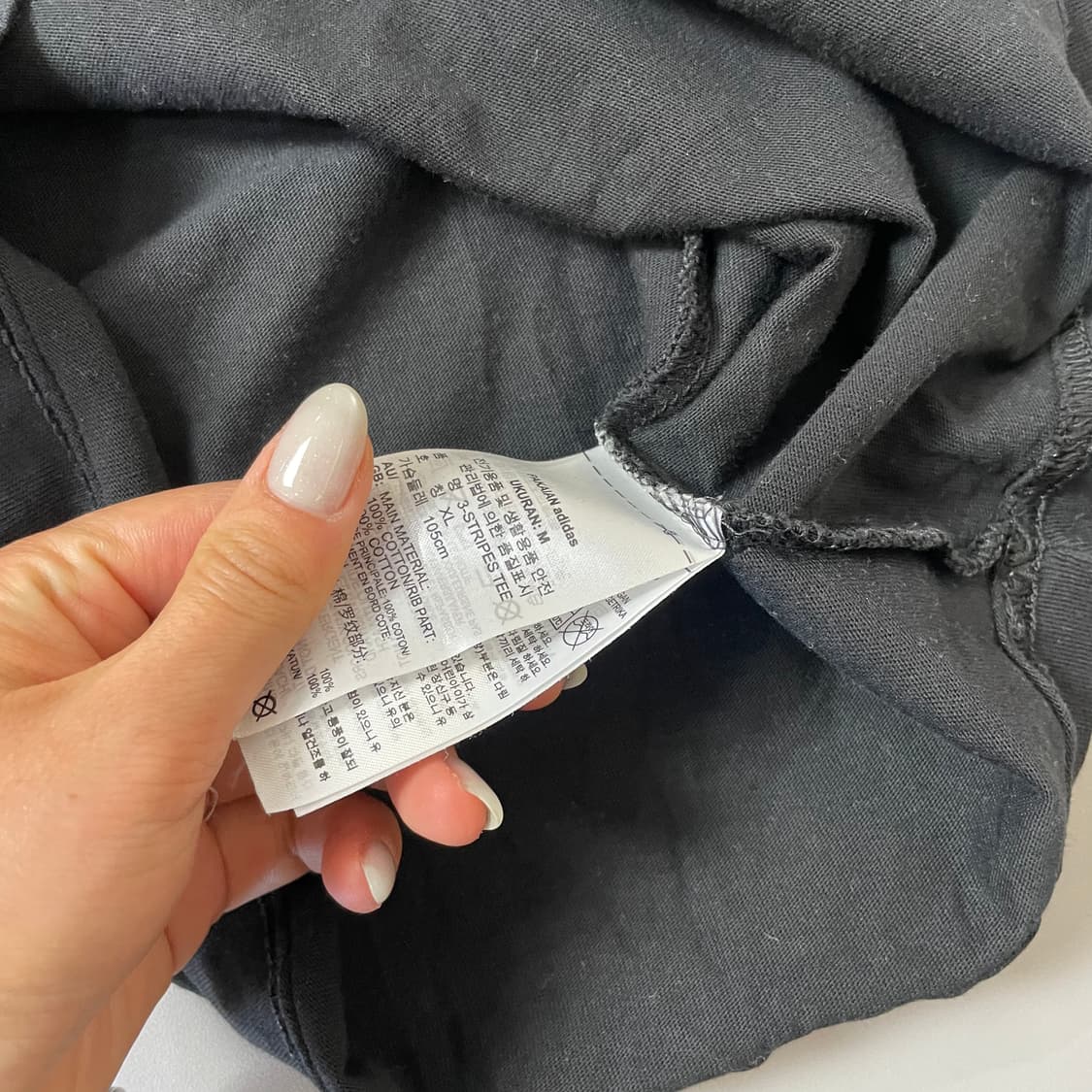 아디다스 블렉 삼선 사이드라인 반팔 XL 상품이미지7