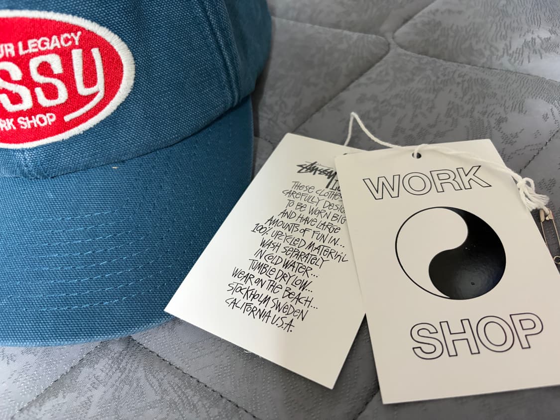 스투시 아워레가시 워크샵 미드 뎁스 캡 네이비 상품이미지5