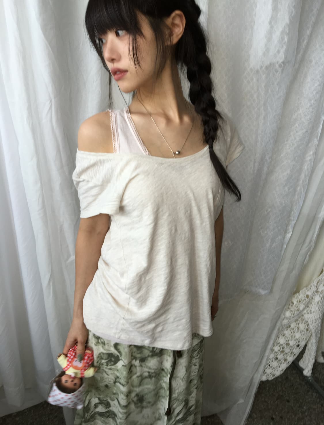 ⊹ Pink Lace Sleeveless set 상품이미지2