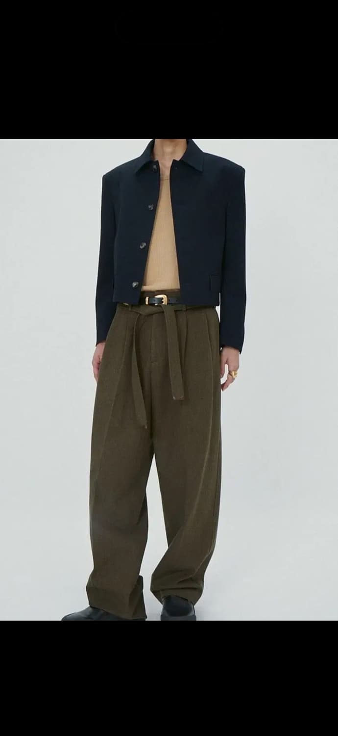 렉토 벨티드 팬츠 s 상품이미지1