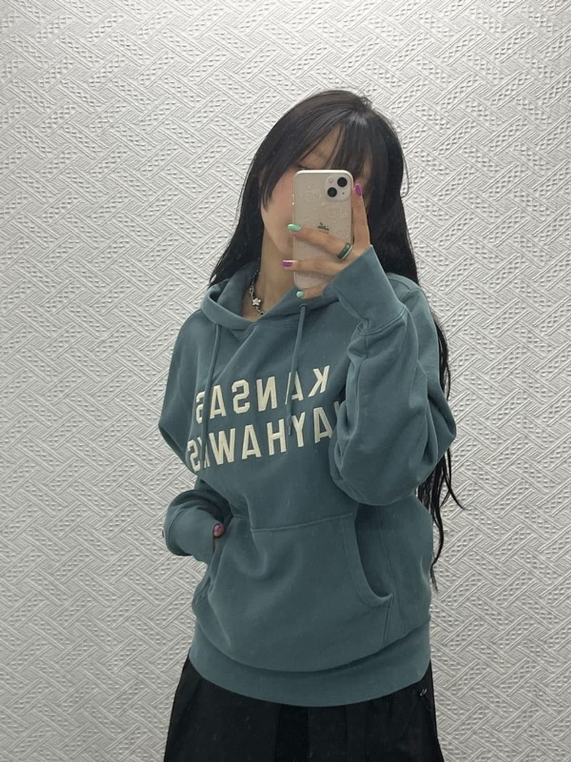 챔피온 빈티지 리버스위브 캔자스 제이호크 후드티 S C06705 상품이미지1