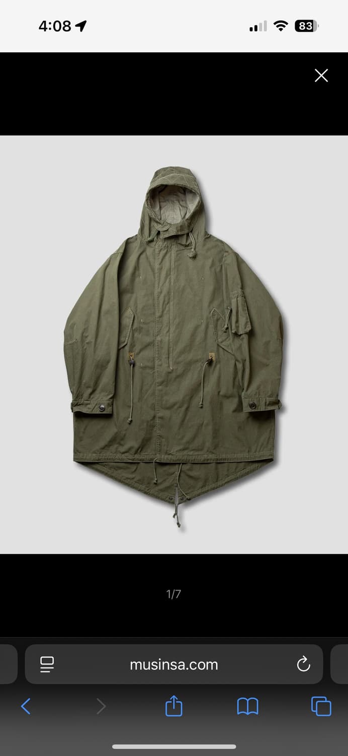 비헤비어 M48 MIL PARKA 올리브 상품이미지1