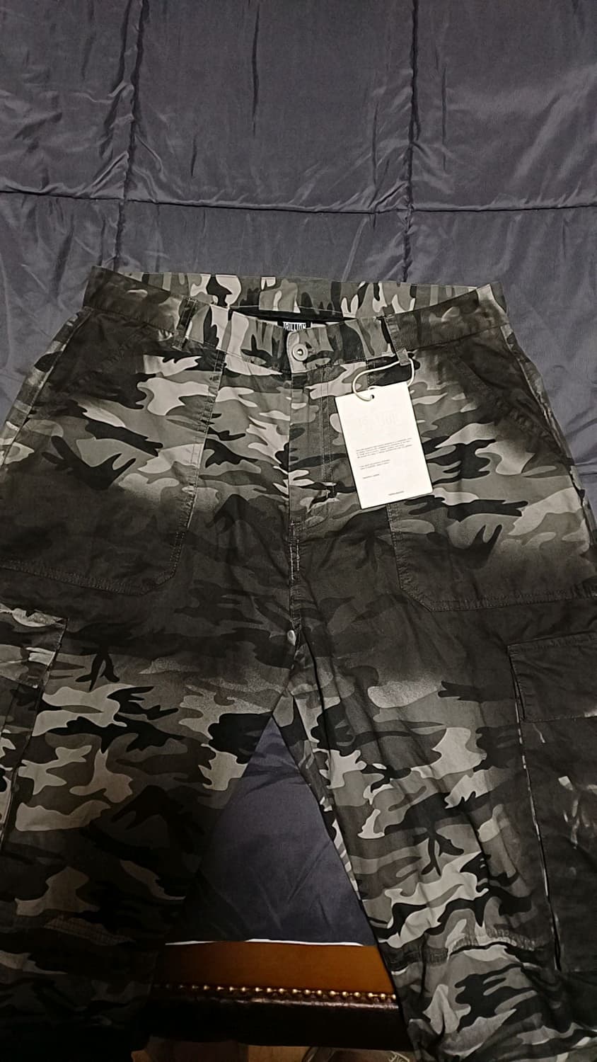 트릴리온 와이드얇은카고팬츠 33인치 기장109 상품이미지4