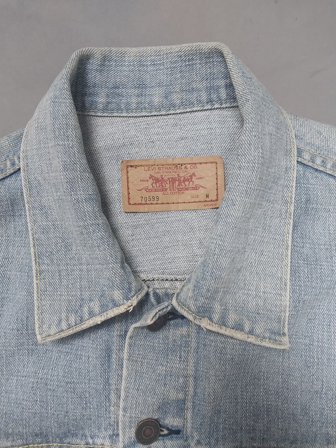 [M] 리바이스 70599 00s 빈티지 데님 트러커 자켓 재팬에디션 상품이미지2