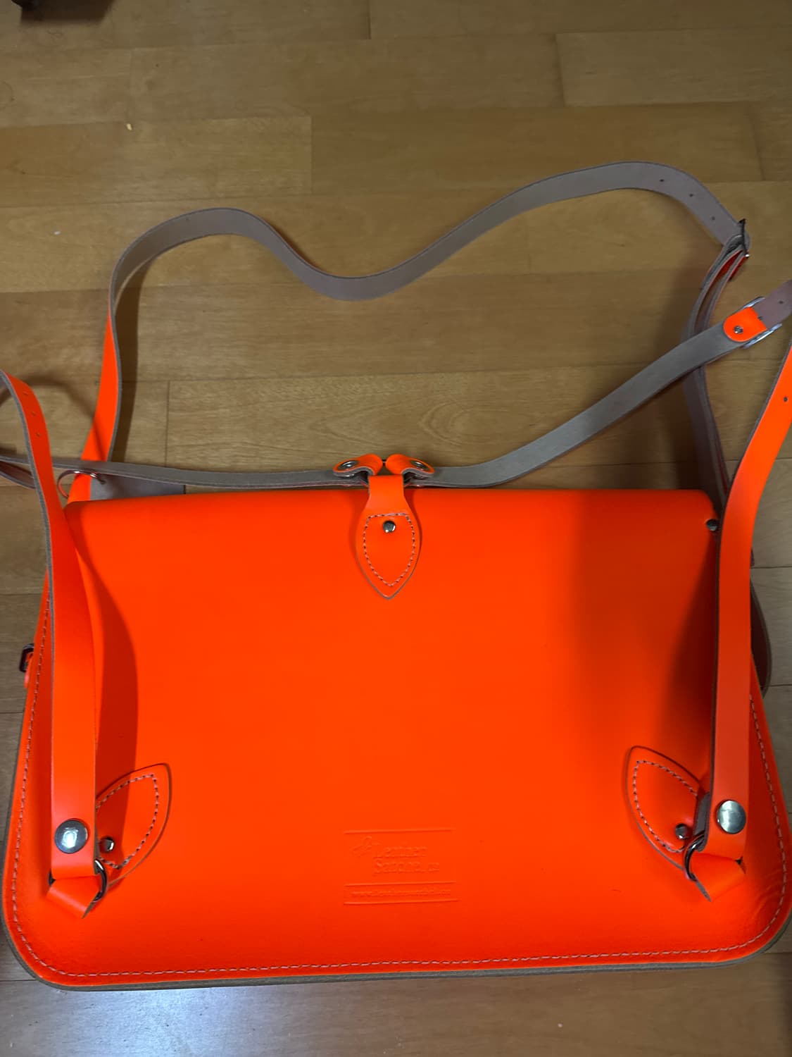 더레더 사첼백 오렌지 상품이미지4