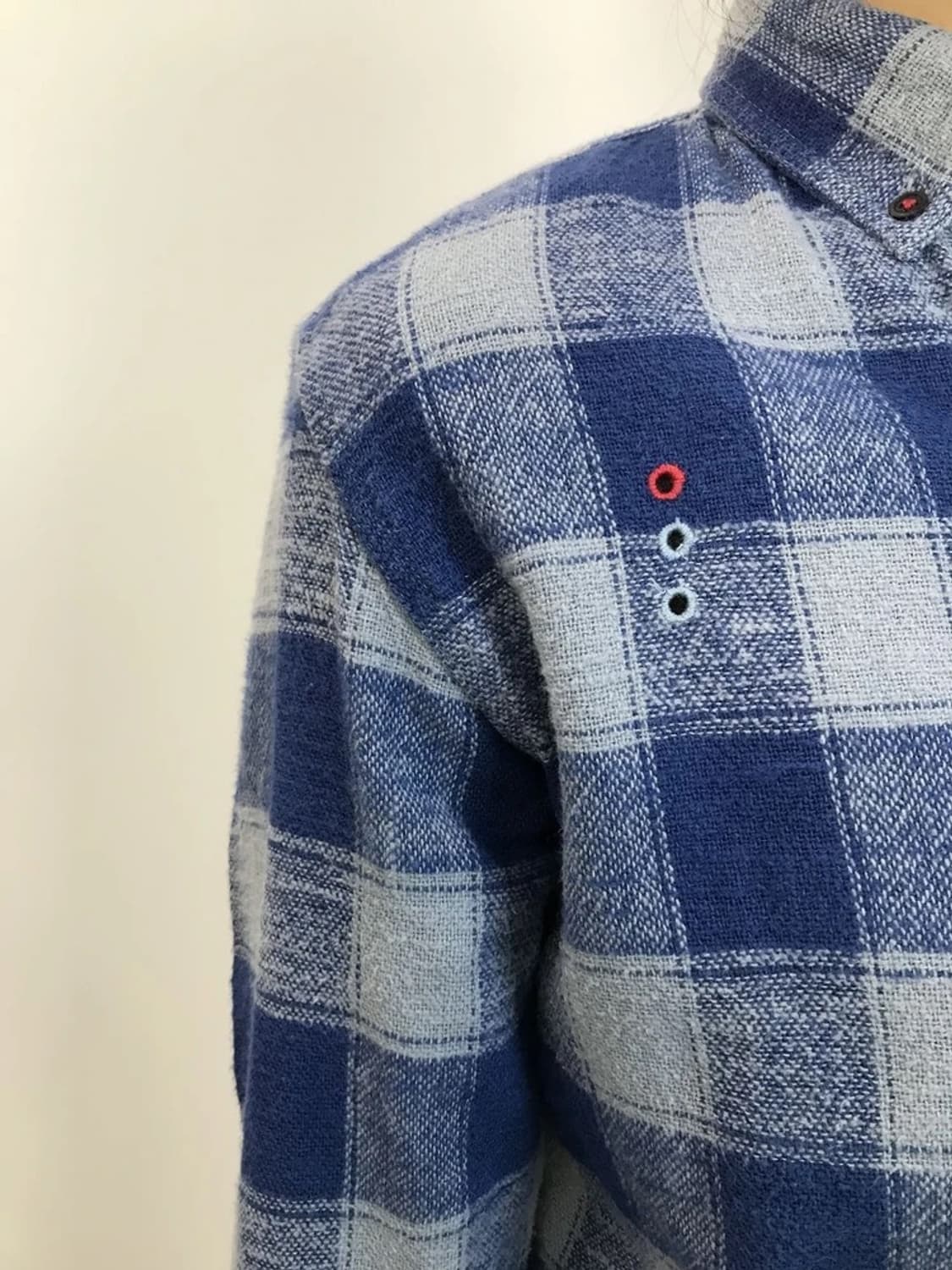 R Newbold Blue Check Shirt 상품이미지1