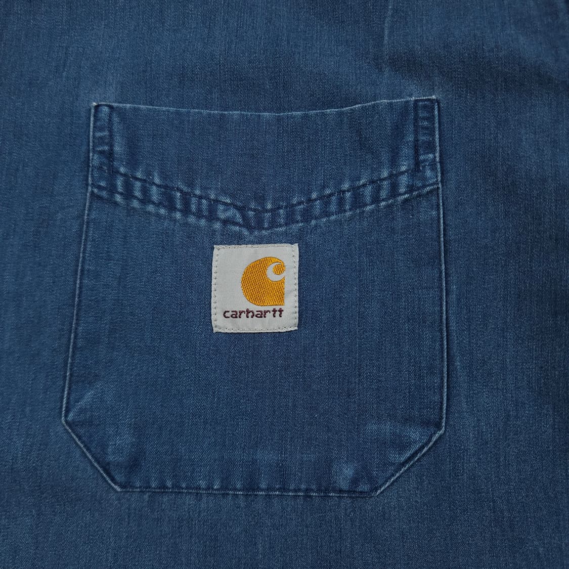 2XL(110) 칼하트 리워크 진청 데님셔츠 상품이미지3
