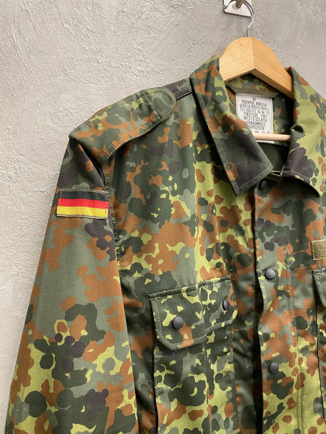 [XL] 90s German 독일군 카모플라쥬 밀리터리 자켓 상품이미지4
