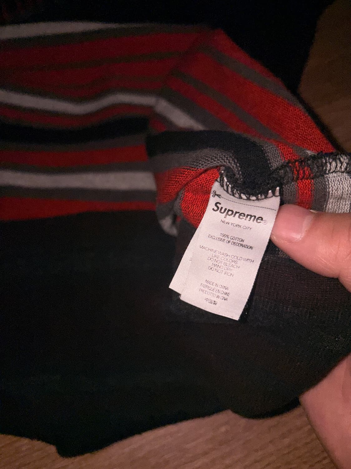 슈프림 인버티드 스트라이프 숏슬리브 탑 상품이미지4