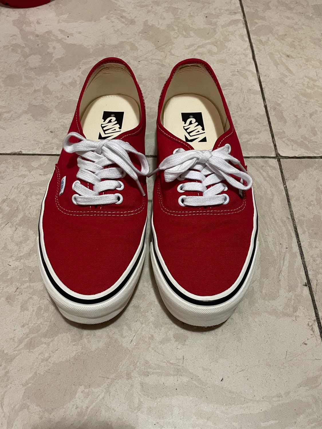 반스 프리미엄 어센틱 리이슈 44 LX 레이싱 레드 마쉬멜로우 상품이미지1