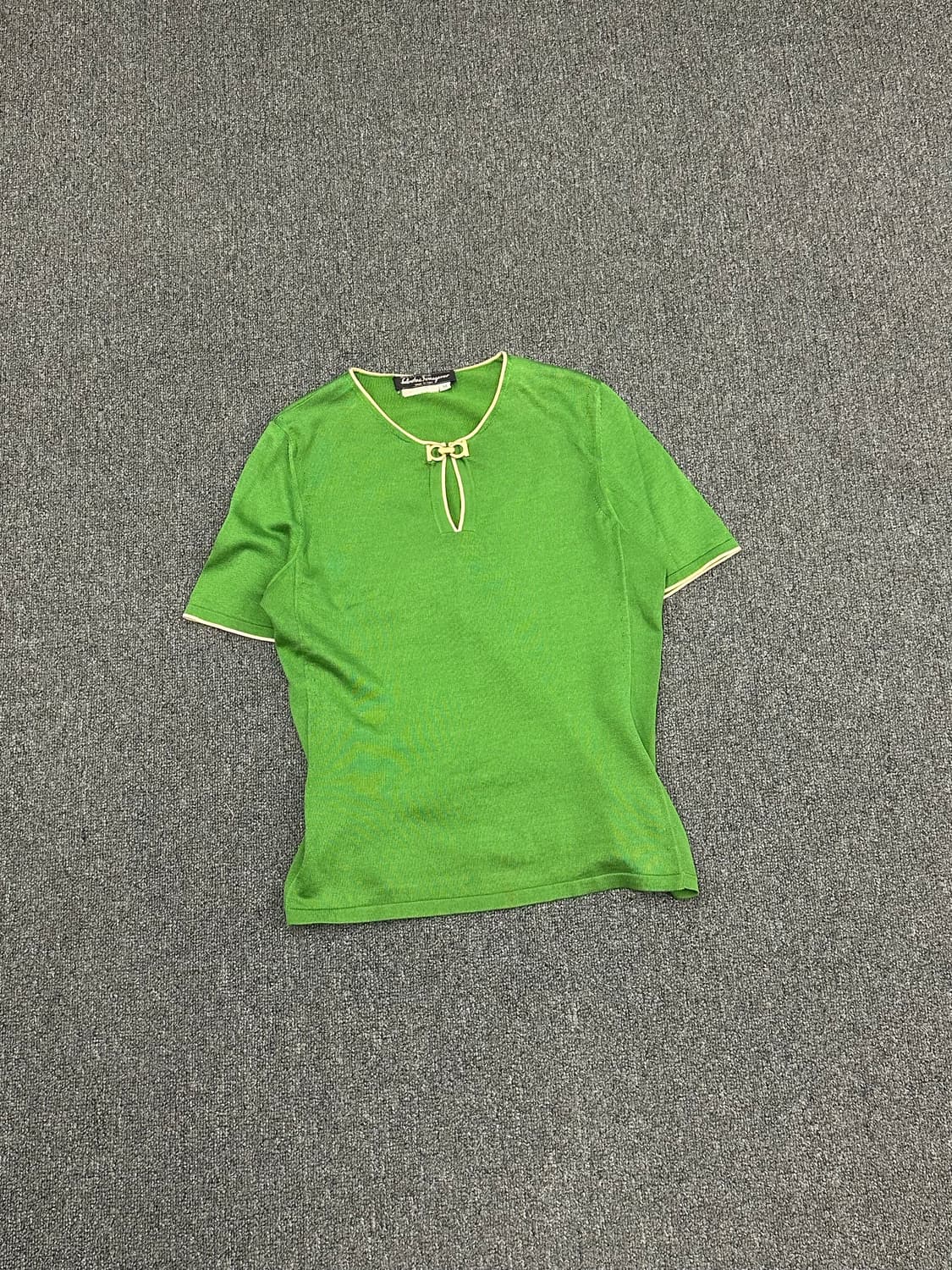 M)살바토레 페라가모 버클 그린 반팔 상품이미지1