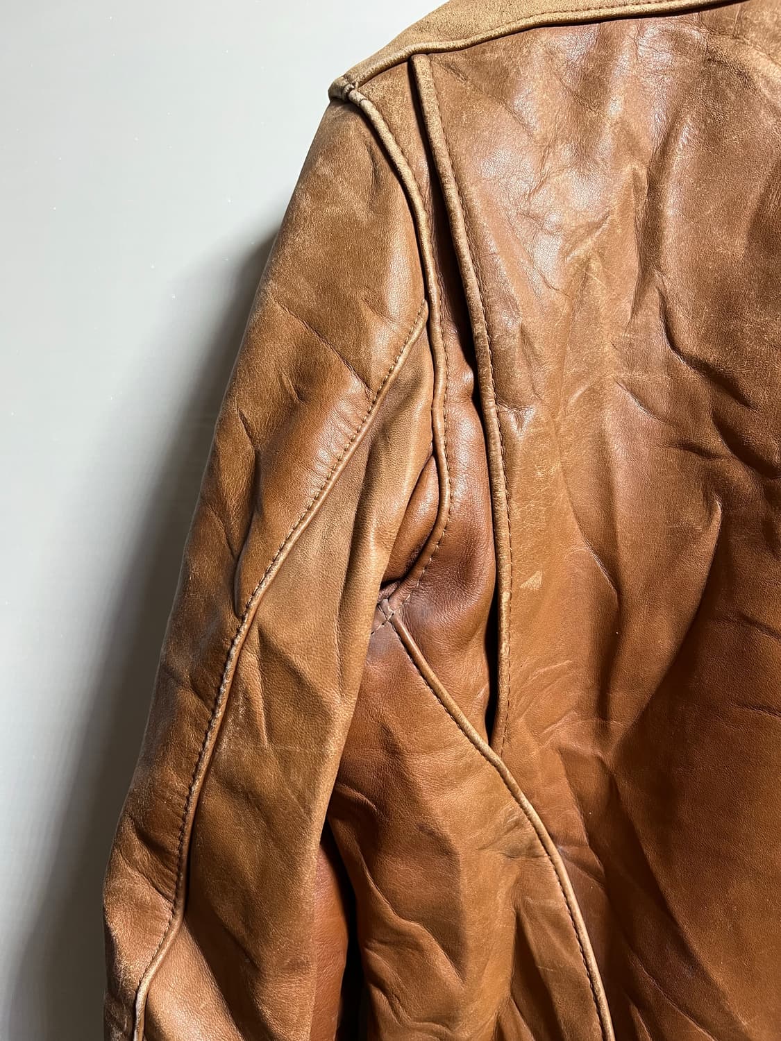 빈티지 Vanson 밴슨 소가죽 스포츠 레더 자켓 상품이미지10