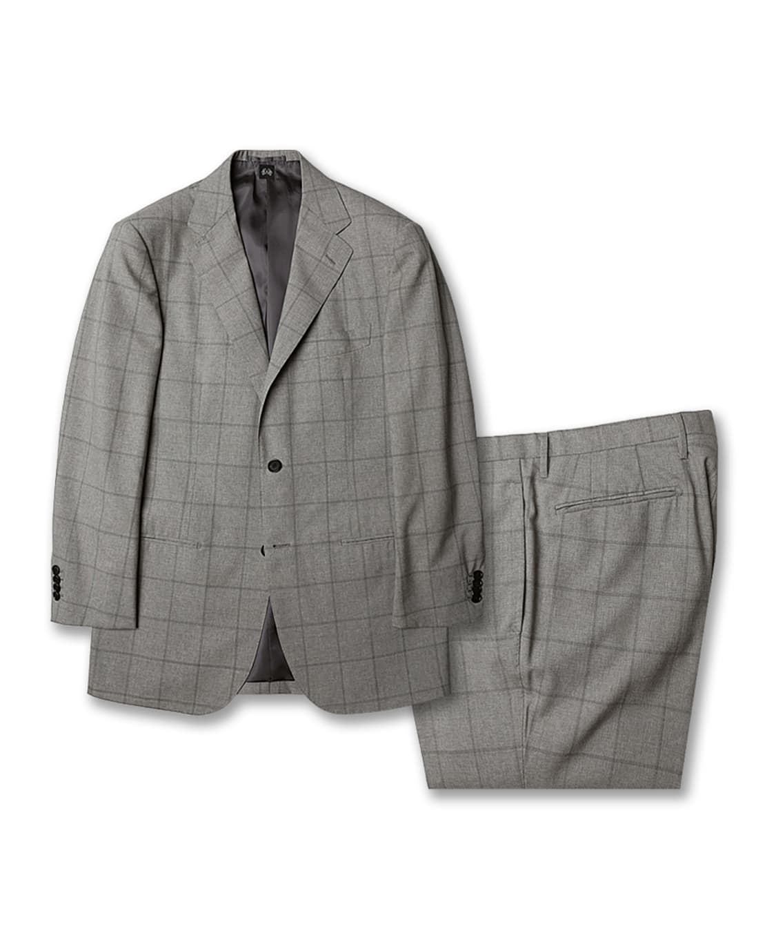 소버린 하우스 [Sovereign House] 라이트 그레이 울 체크수트 상품이미지1