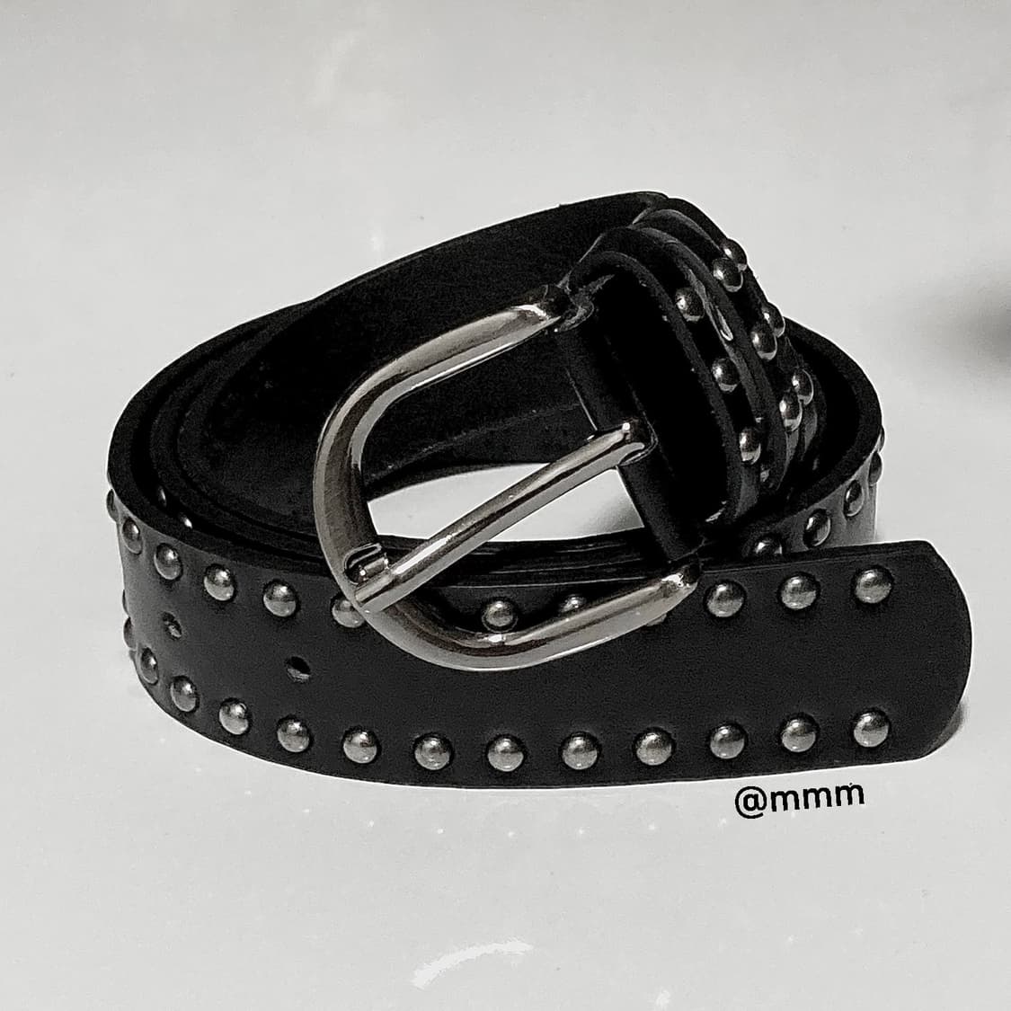 [Unisex] 더블 스터드 가죽벨트 상품이미지7