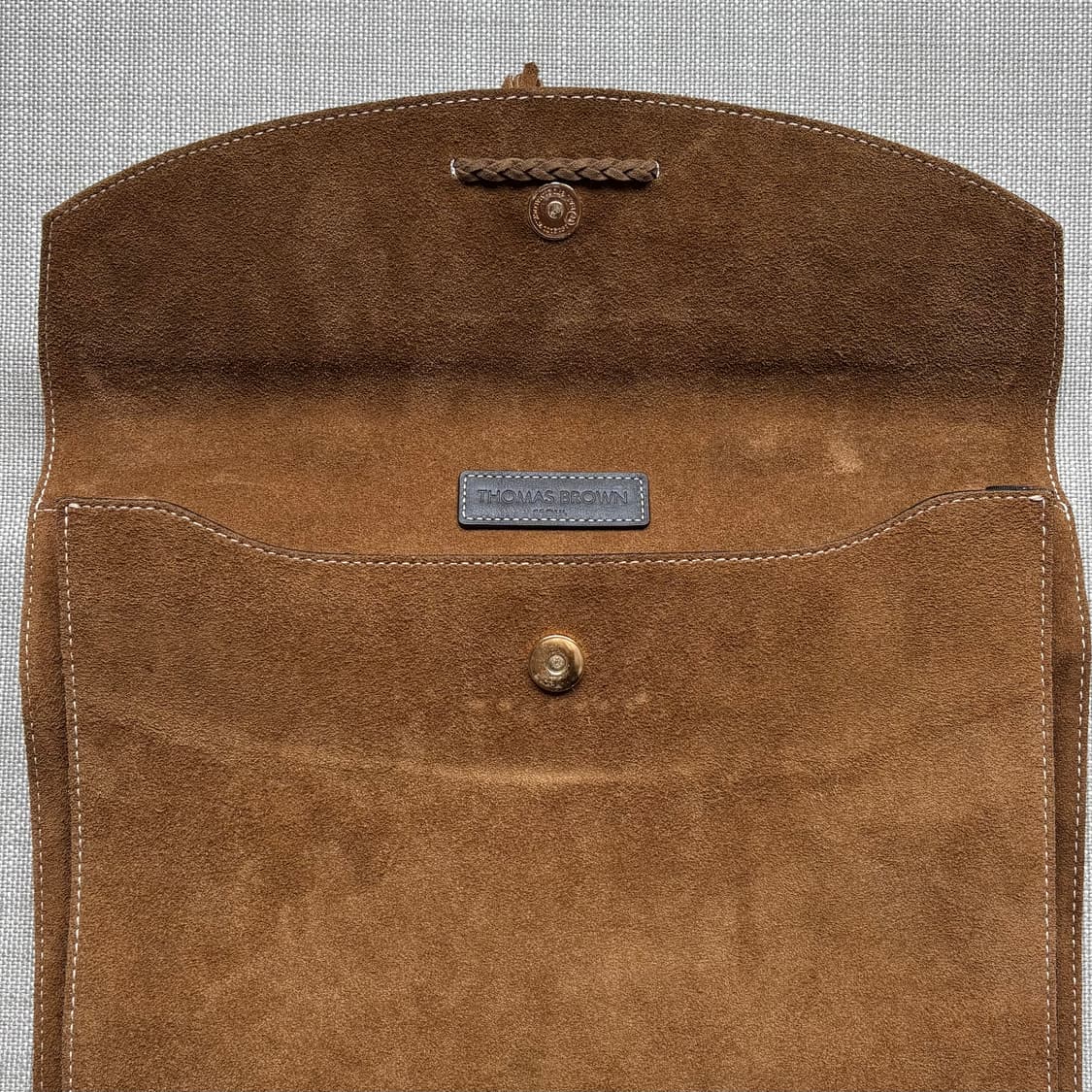 [28 x 35.5] 토마스 브라운 스웨이드 태슬 브리프케이스 상품이미지9