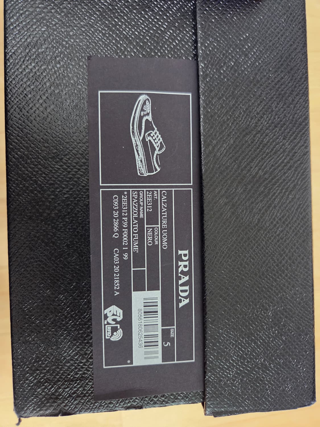 프라다 레이스업 더비 uk 5 사이즈 판매 상품이미지5