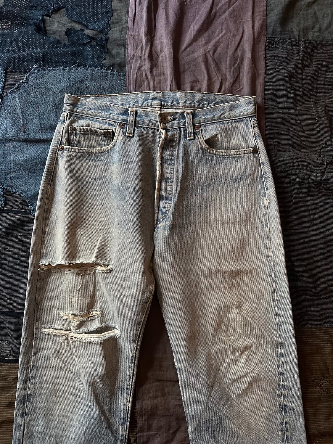 80s Levis 501 66후기 Selvedge Denim Pants 상품이미지2