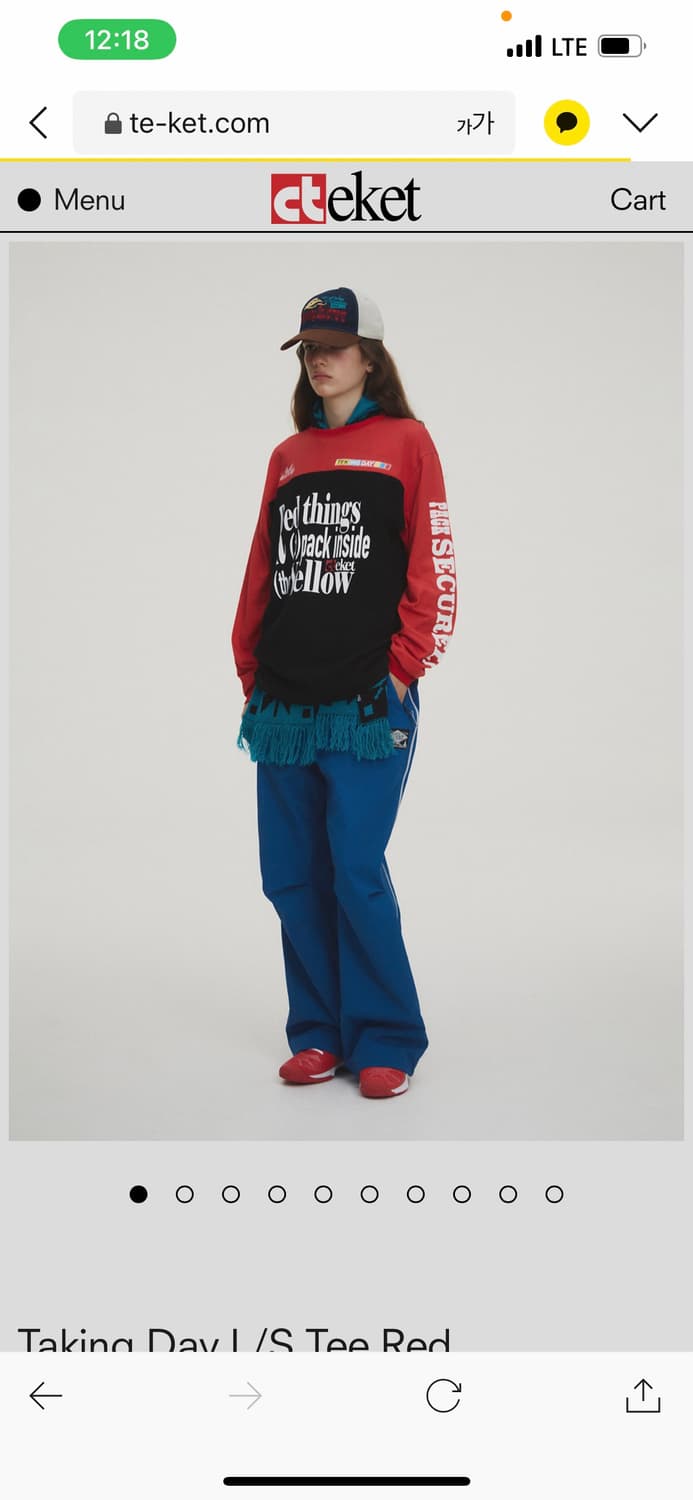 테켓 롱슬리브 L 상품이미지1