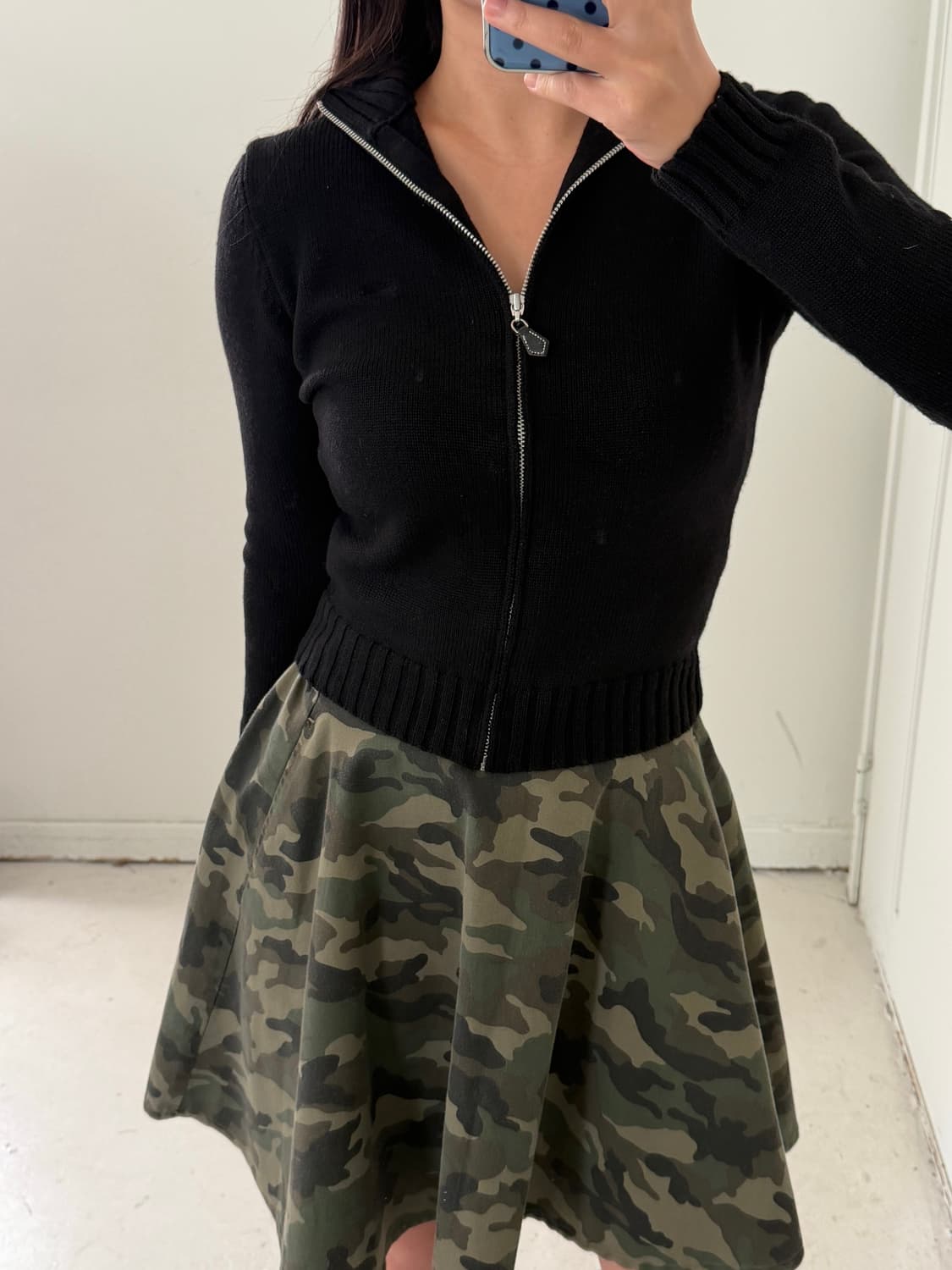 일본빈티지 버버리 블랙 니트가디건 상품이미지1