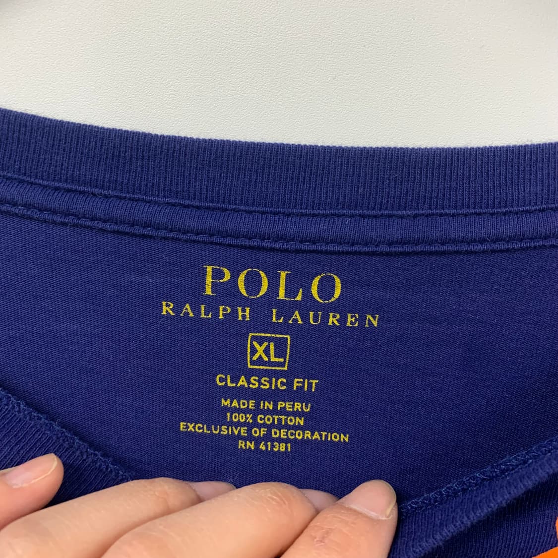 폴로 랄프로렌 빅포니 네이비 롱 슬리브 긴팔티 상품이미지5
