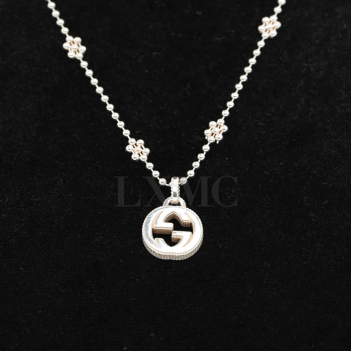 구찌 인터로킹 플라워 GG 로고 목걸이 실버 네크리스 479221 상품이미지8