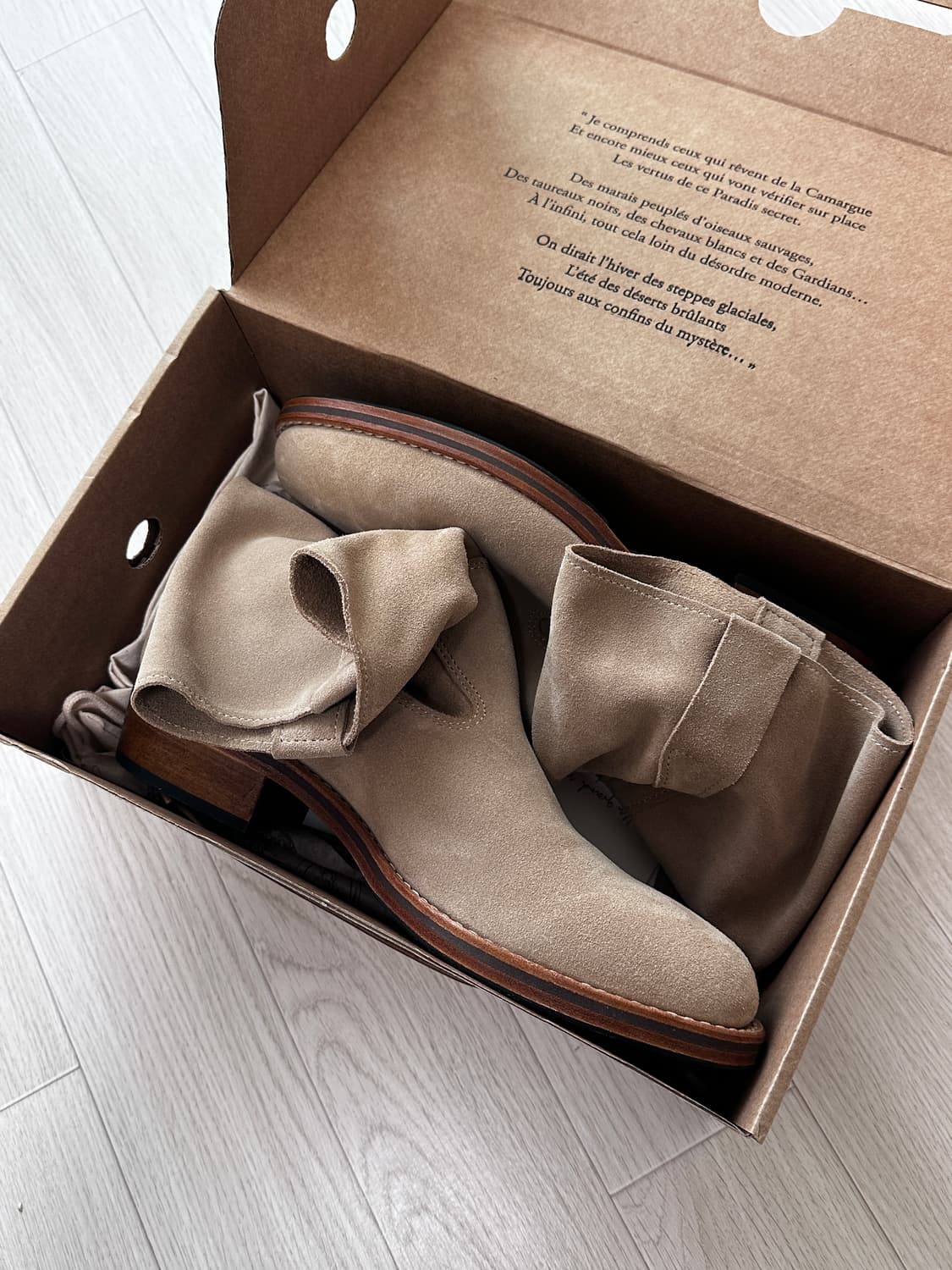 [44] La botte Gardiane 1/2 베이지 스웨이드 부츠 상품이미지6