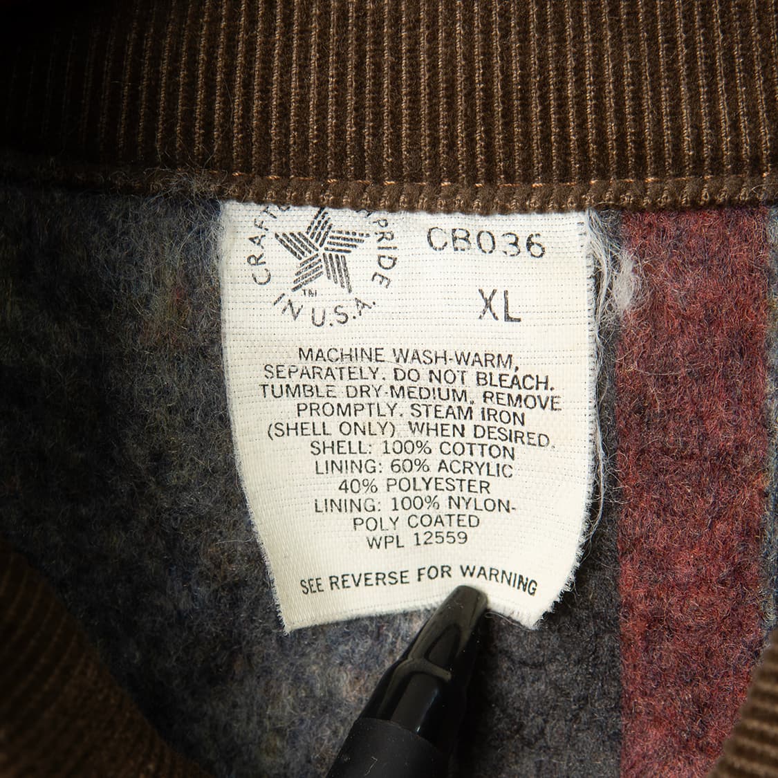 [XL] 90s 칼하트 CB036 블랭킷 라이닝 헌팅자켓 브라운  상품이미지9